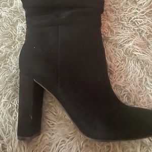 Suede slouch ankle boots **Never Worn**